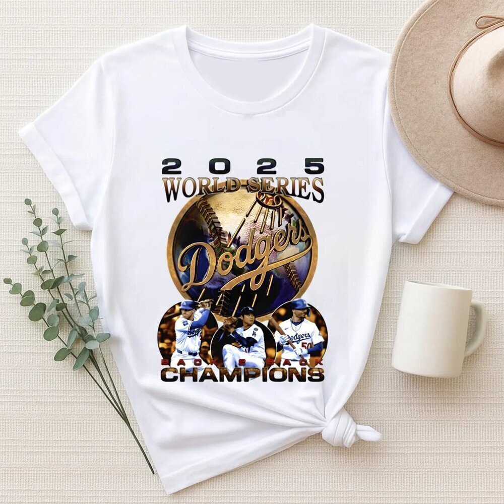 Los Angeles Dodger.s Back 2 Back The Champions World Series 2025 Unisex T Shirt